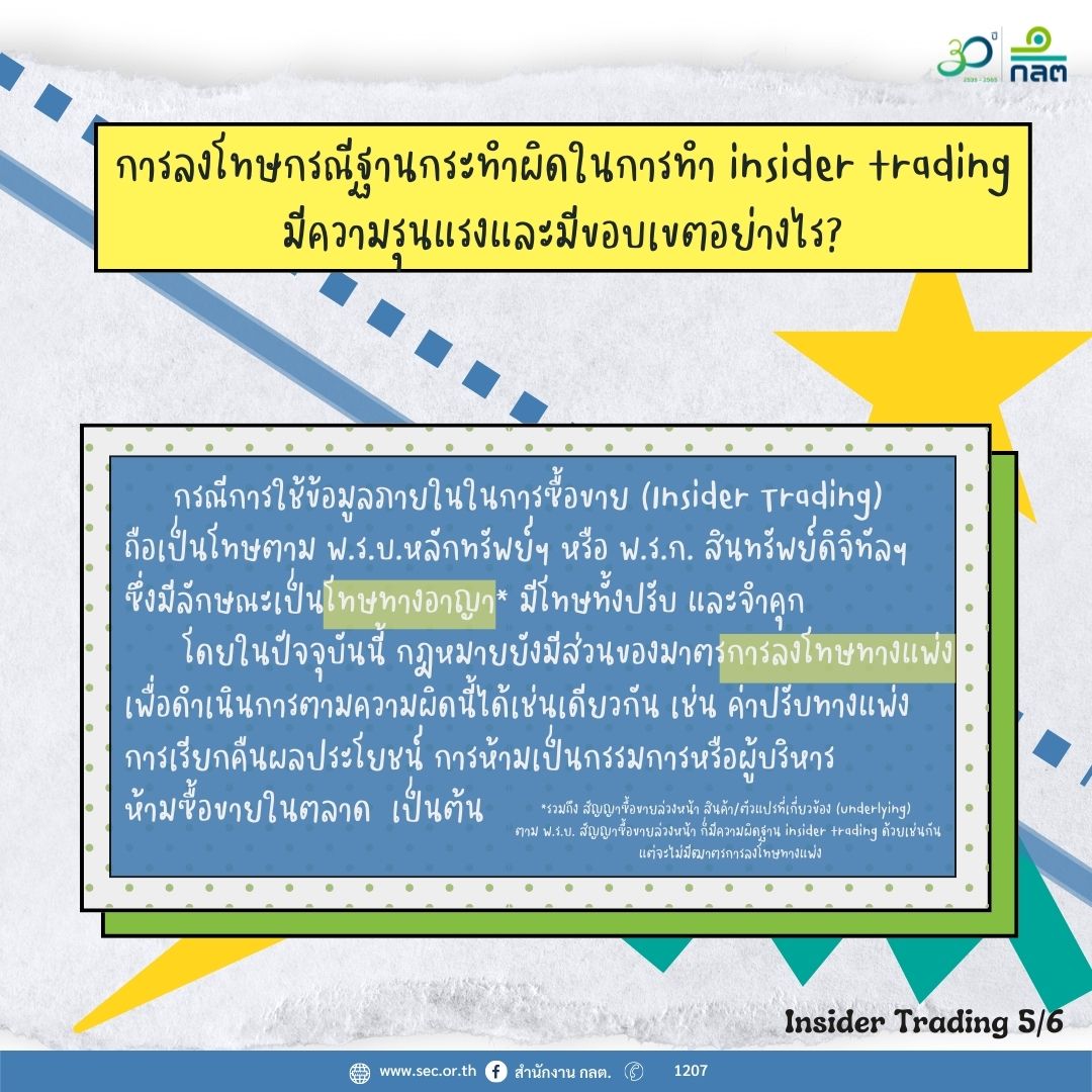 SmartToInvest ทำความเข้าใจ Insider Trading